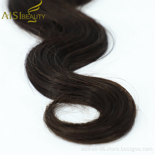 Aisi Beauty High Quality Supplier Body Wave Black 100% Silky Soft 100g Hair Extensions Brazilian Human Hair Weave Bundles